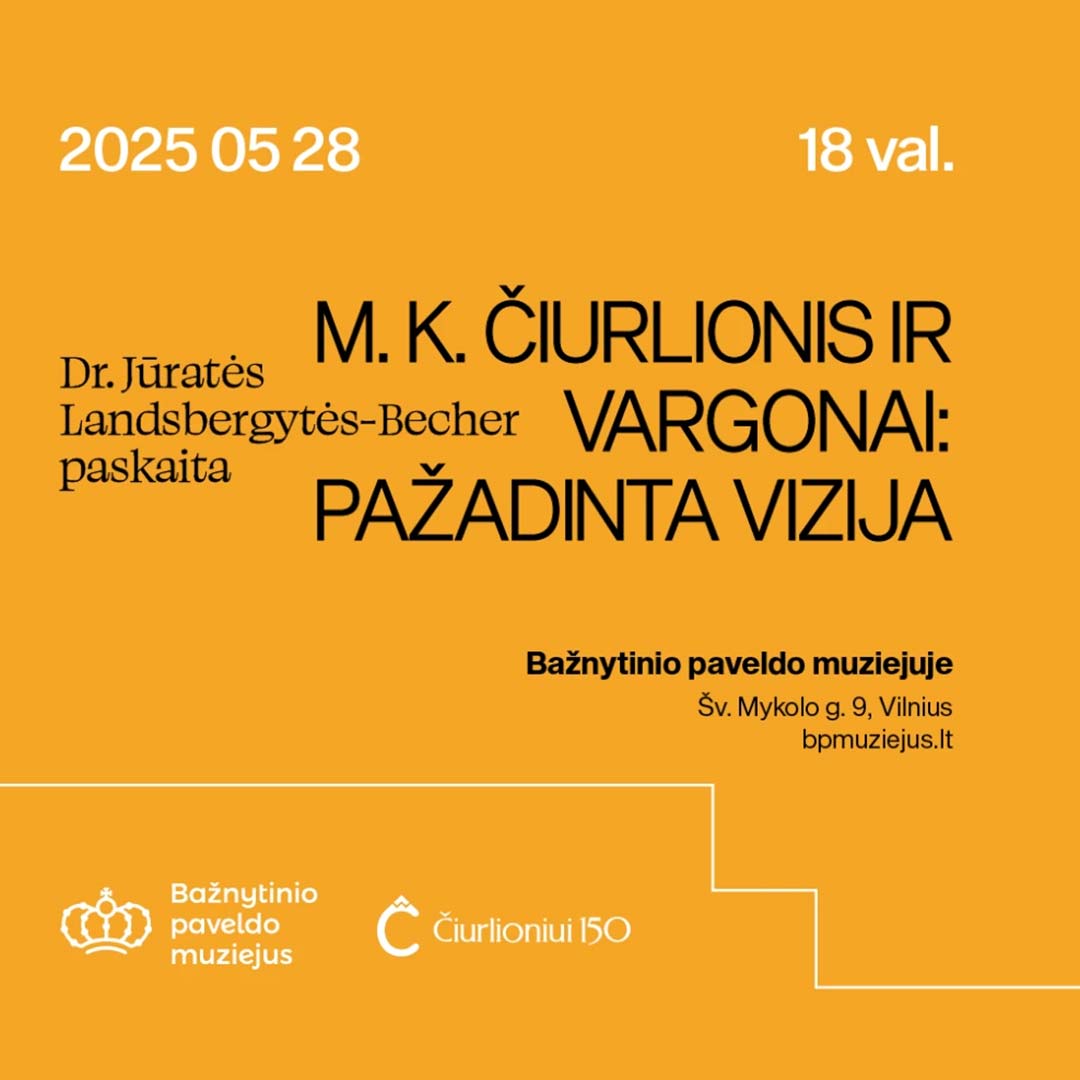 Dr. Jūratės Landsbergytės-Becher paskaita „M. K. Čiurlionis ir vargonai: pažadinta vizija“
