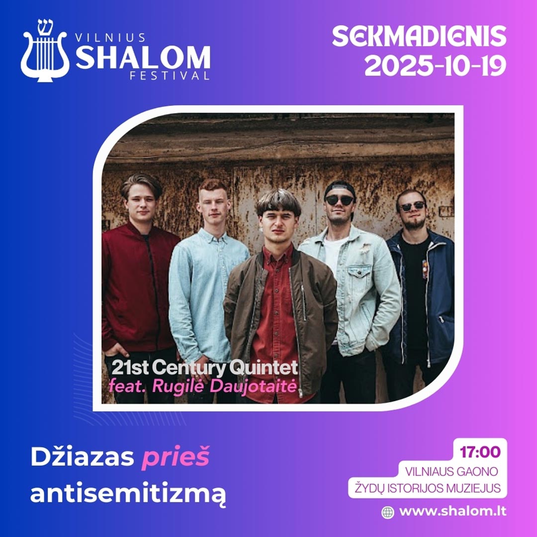 Džiazas prieš antisemitizmą | Vilnius Shalom Festival 2025