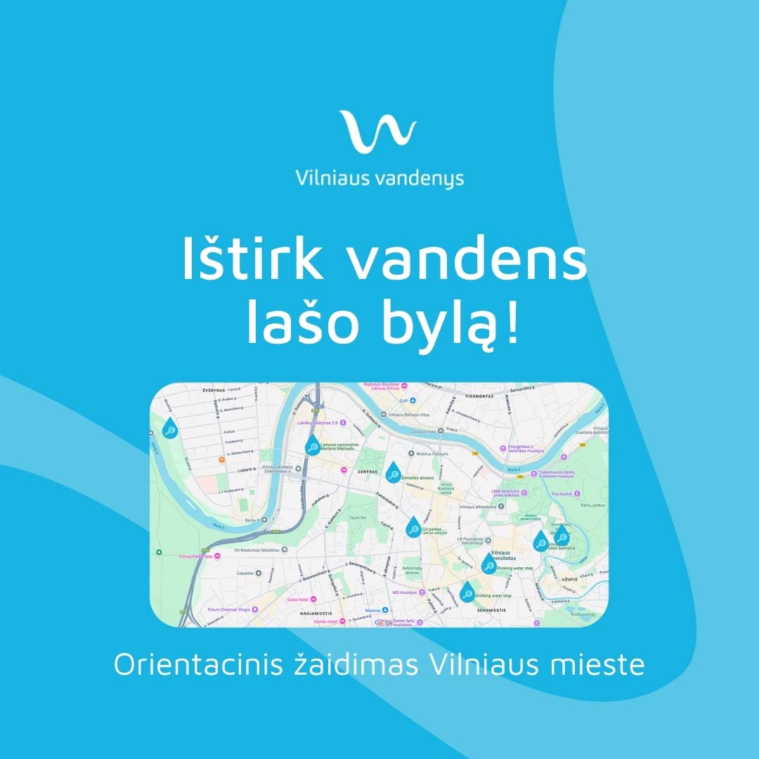 Orientacinis žaidimas „Ištirk vandens lašo bylą“