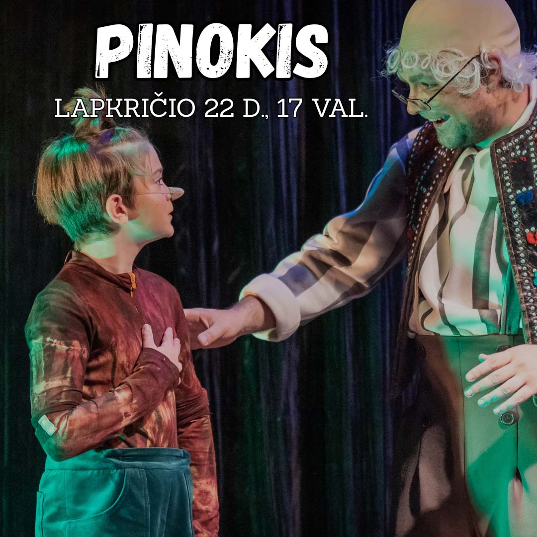 Spektaklis vaikams "Pinokis"