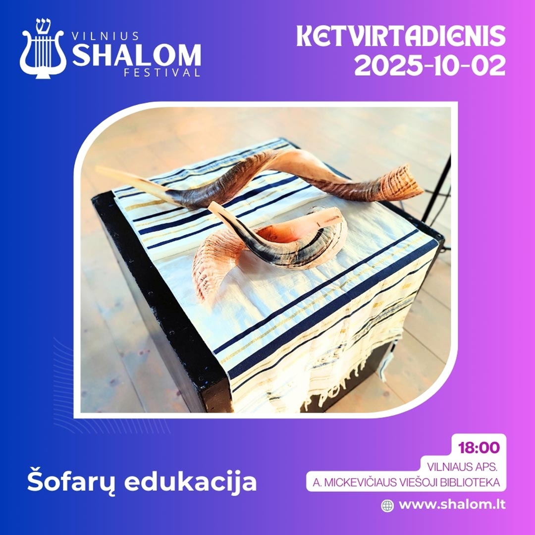 Šofarų edukacija | Vilnius Shalom Festival 2025