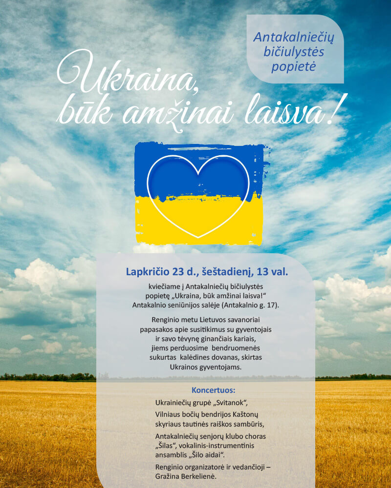 Bičiulystės popietė „Ukraina, būk amžinai laisva!“