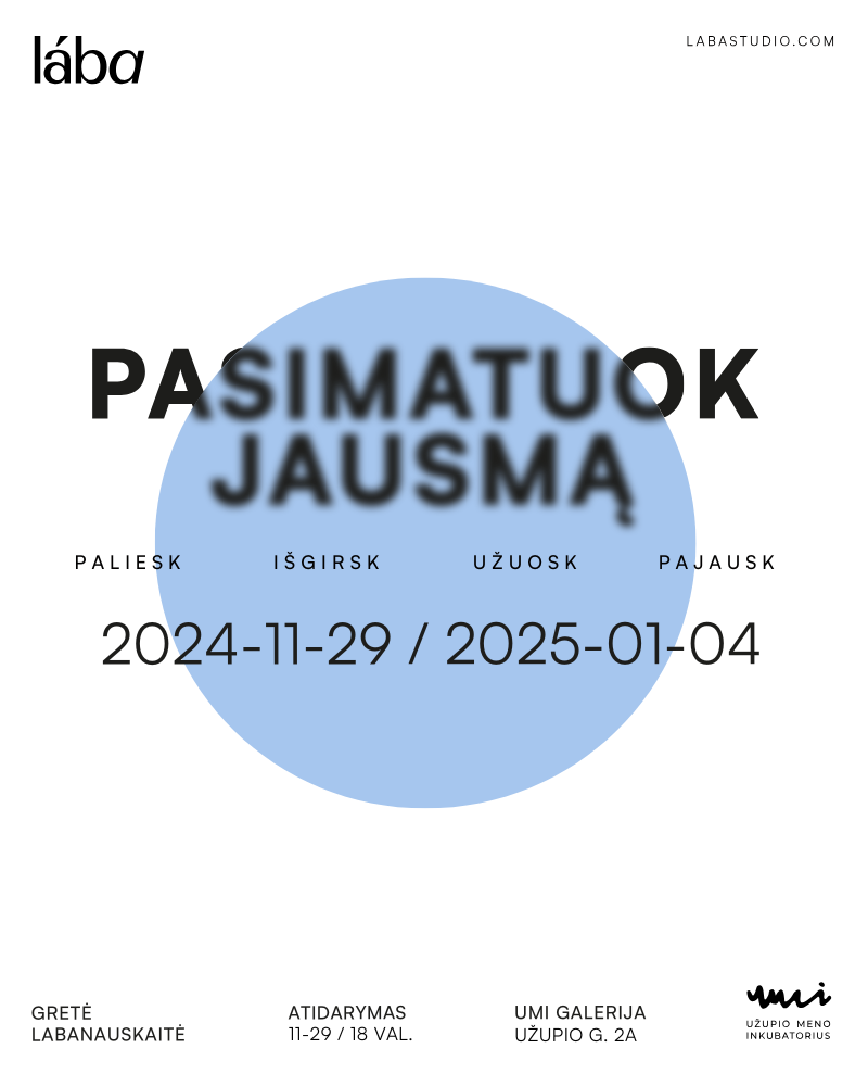 Gretės Labanauskaitės paroda „Pasimatuok jausmą“